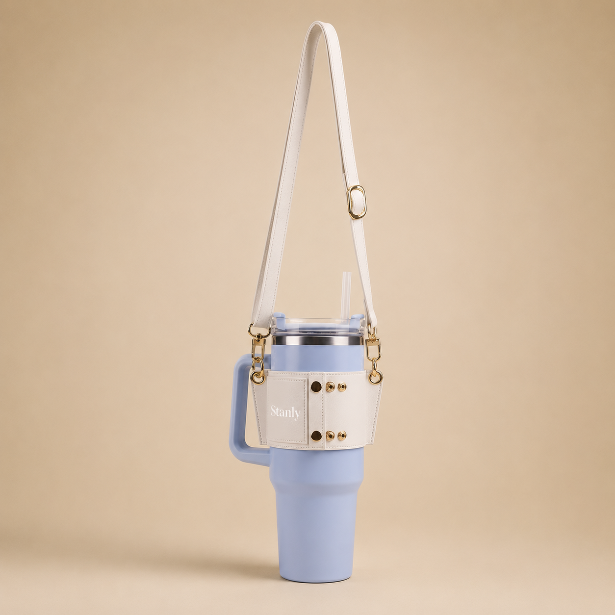Stanly porte-bouteille d'eau - en cuir PU