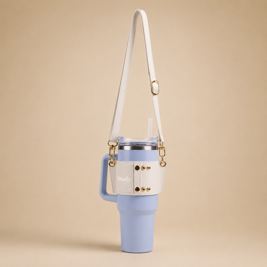 Stanly porte-bouteille d'eau - en cuir PU