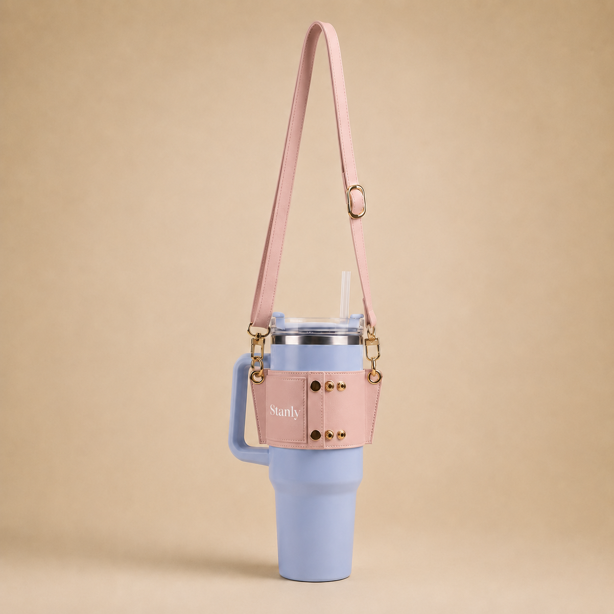 Stanly porte-bouteille d'eau - en cuir PU