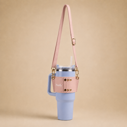 Stanly porte-bouteille d'eau - en cuir PU